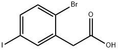 2-Bromo-5-iodophenylacetic acid Struktur