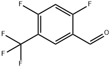 2,4-Difluoro-5-(trifluoromethyl)benzaldehyde Structure