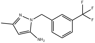 3-Methyl-1-[3-(trifluoromethyl)benzyl]-1H-pyrazol-5-amine Structure