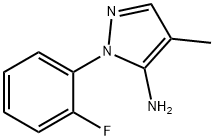 1-(2-Fluorophenyl)-4-methyl-1H-pyrazol-5-amine Structure