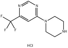 4-(Piperazin-1-yl)-6-(trifluoromethyl)pyrimidine dihydrochloride Structure