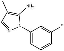 1-(3-Fluorophenyl)-4-methyl-1H-pyrazol-5-amine Structure