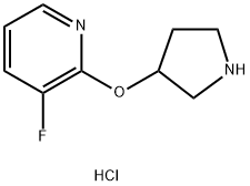 3-Fluoro-2-(pyrrolidin-3-yloxy)pyridine hydrochloride Structure