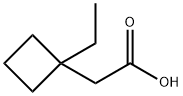 2-(1-Ethylcyclobutyl)acetic acid Structure