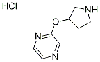 2-(Pyrrolidin-3-yloxy)pyrazine hydrochloride Struktur