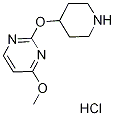 4-Methoxy-2-(piperidin-4-yloxy)pyrimidine hydrochloride Structure