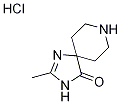 2-メチル-1,3,8-トリアザスピロ[4.5]デカ-1-エン-4-オン塩酸塩 化学構造式