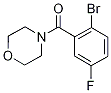 4-(2-Bromo-5-fluorobenzoyl)morpholine,,结构式