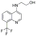 4-[(2-Hydroxyethyl)amino]-8-(trifluoromethyl)quinoline,,结构式