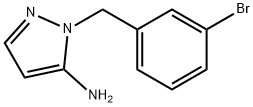 1-(3-bromobenzyl)-1H-pyrazol-5-amine Struktur