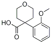 4-(2-methoxyphenyl)oxane-4-carboxylic acid Struktur