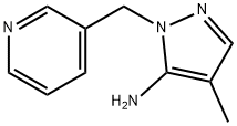 4-methyl-1-(pyridin-3-ylmethyl)-1H-pyrazol-5-amine Struktur