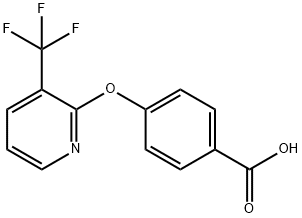 4-{[3-(トリフルオロメチル)ピリジン-2-イル]オキシ}安息香酸 化学構造式