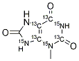 3-Methyluric acid-13C4,15N3 化学構造式