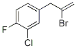4-(2-Bromoprop-2-en-1-yl)-2-chloro-1-fluorobenzene 化学構造式