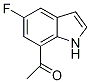 1-(5-Fluoro-1H-indol-7-yl)ethan-1-one Struktur