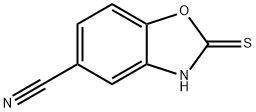 2-硫代-2,3-二氢苯并[D]O噁唑-5-甲腈, 93794-41-3, 结构式