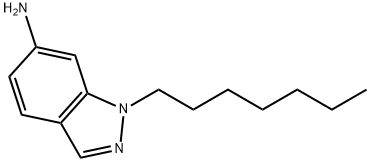 1-Heptyl-1H-indazol-6-amine Struktur