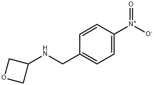 N-[(4-Nitrophenyl)methyl]oxetan-3-amine 化学構造式