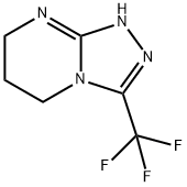 3-(Trifluoromethyl)-5H,6H,7H,8H-[1,2,4]triazolo[4,3-a]pyrimidine Struktur