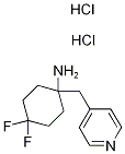 4,4-Difluoro-1-(pyridin-4-ylmethyl)cyclohexan-1-amine dihydrochloride Structure