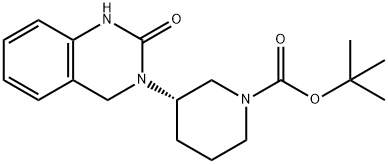 tert-Butyl(3S)3(2-oxo-1,2,3,4-tetrahydroquinazolin-3-yl)piperidine-1-carboxylate Struktur