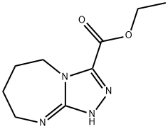 エチル 5H,6H,7H,8H,9H-[1,2,4]トリアゾロ[4,3-A][1,3]ジアゼピン-3-カルボキシレート 化学構造式