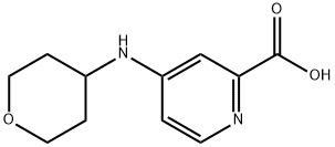 4-(Oxan-4-ylamino)pyridine-2-carboxylic acid Struktur
