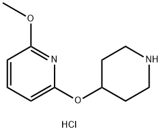 2-Methoxy-6-(piperidin-4-yloxy)pyridine dihydrochloride Structure