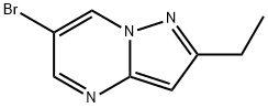 6-ブロモ-2-エチルピラゾロ[1,5-A]ピリミジン 化学構造式