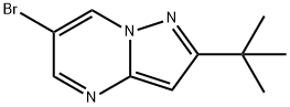 6-ブロモ-2-TERT-ブチルピラゾロ[1,5-A]ピリミジン 化学構造式