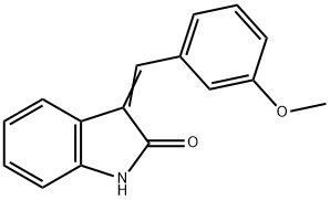 3-(3-Methoxybenzylidene)-1,3-dihydro-2H-indol-2-one Struktur