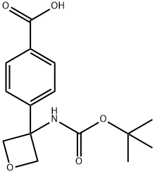4-(3-((tert-Butoxycarbonyl)amino)oxetan-3-yl)benzoic acid,1823271-90-4,结构式