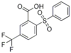 2-(Phenylsulphonyl)-5-(trifluoromethyl)benzoic acid Structure