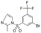 1-{[3-Bromo-5-(trifluoromethyl)phenyl]sulphonyl}-2-methyl-1H-imidazole Struktur