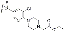 Ethyl 2-{4-[3-chloro-5-(trifluoromethyl)pyridin-2-yl]piperazin-1-yl}acetate 97% 化学構造式