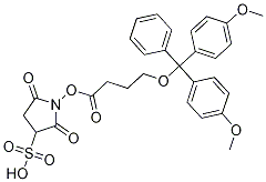 SULPHOSUCCINIMIDYL-4-[2-(4,4-DIMETHOXYTRITYL)]BUTYRATE,,结构式