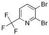 2,3-DIBROMO-6-(TRIFLUOROMETHYL)PYRIDINE 化学構造式