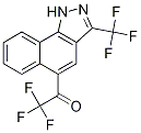 2,2,2-Trifluoro-1-[3-(trifluoromethyl)-1H-benzo[g]indazol-5-yl]ethanone Structure