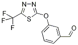 3-{[5-(Trifluoromethyl)-1,3,4-thiadiazol-2-yl]oxy}benzaldehyde