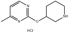 4-Methyl-2-(piperidin-3-yloxy)-pyrimidine hydrochloride Struktur