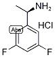(R)-3,5-Difluoro-alpha-methylbenzylamine hydrochloride Struktur