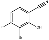 2-Bromo-6-cyano-3-fluorophenol 化学構造式