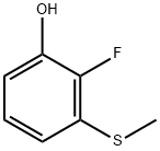 2-フルオロ-3-メチルチオフェノール 化学構造式