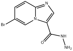 6-溴咪唑并[1,2-A]吡啶-3-碳酰肼, 474709-32-5, 结构式