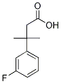 3-(3-Fluorophenyl)-3-methylbutanoic acid Structure