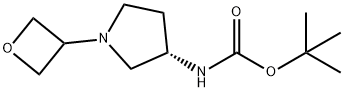 (S)-tert-Butyl 1-(oxetan-3-yl)pyrrolidin-3-ylcarbamate Struktur