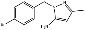 1-(4-Bromobenzyl)-3-methyl-1H-pyrazol-5-amine Struktur