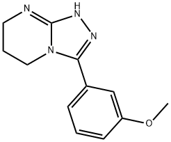 3-(3-メトキシフェニル)-5H,6H,7H,8H-[1,2,4]トリアゾロ[4,3-A]ピリミジン 化学構造式