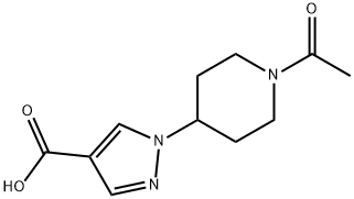 1-(1-Acetylpiperidin-4-yl)-1H-pyrazole-4-carboxylic acid|1365988-19-7